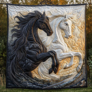 Horse Racing In The Field WU0511006CL Quilt