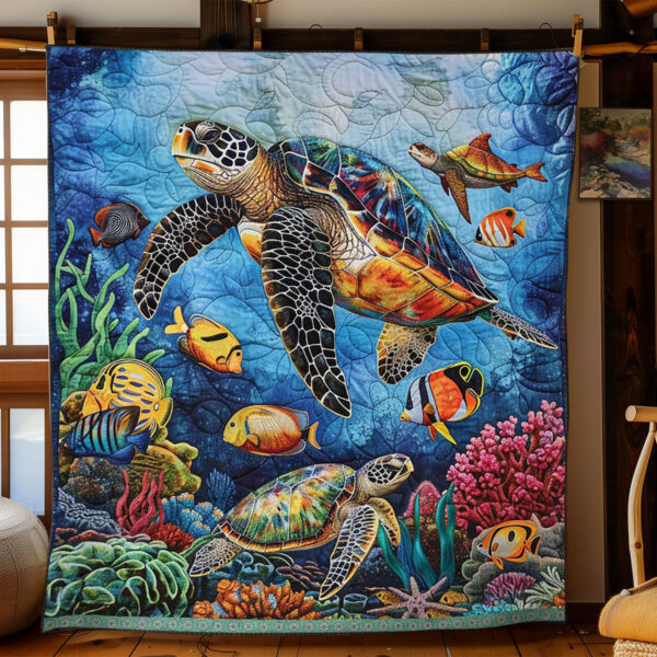 Sea Turtle WJ1109018CL Quilt - Image 2