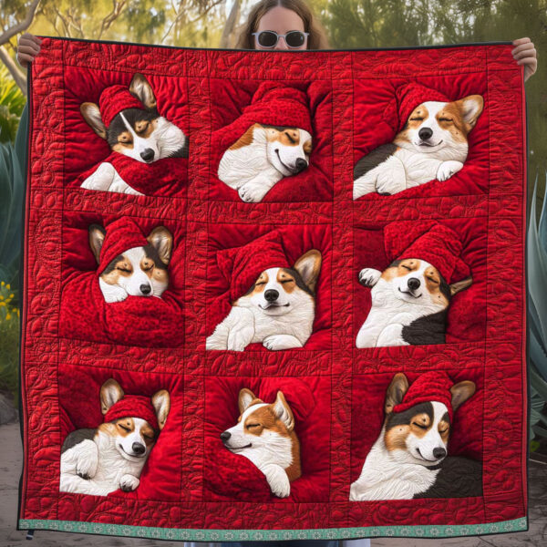 Sleeping Corgi WJ2809023CL Quilt - Image 2